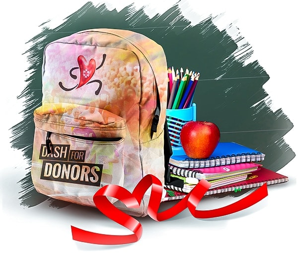 Fill backpack for school charity