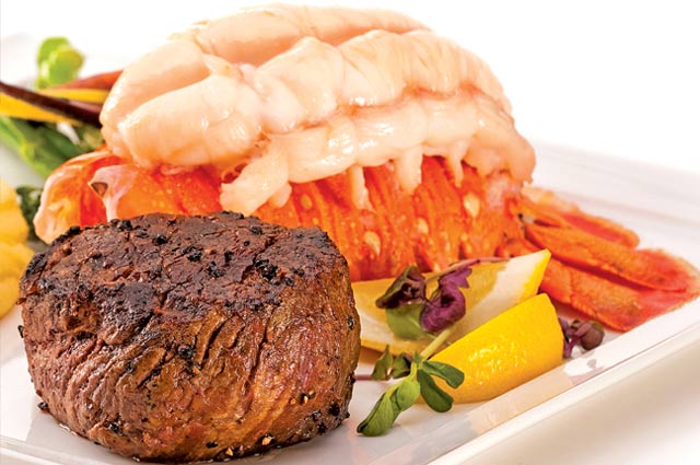 Affordable Las Vegas surf & turf meal