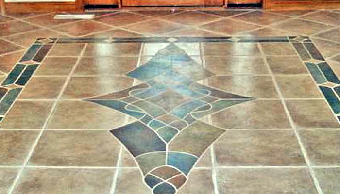 Stone tile flooring installs